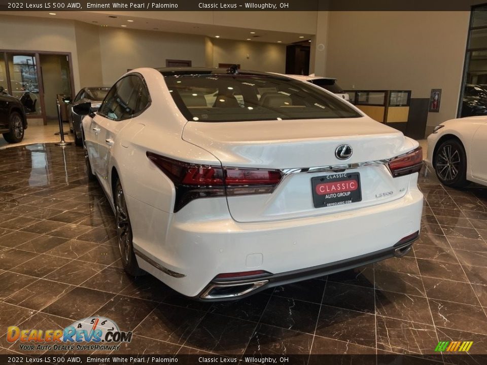 2022 Lexus LS 500 AWD Eminent White Pearl / Palomino Photo #4