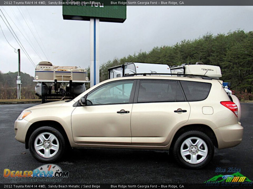 2012 Toyota RAV4 I4 4WD Sandy Beach Metallic / Sand Beige Photo #2