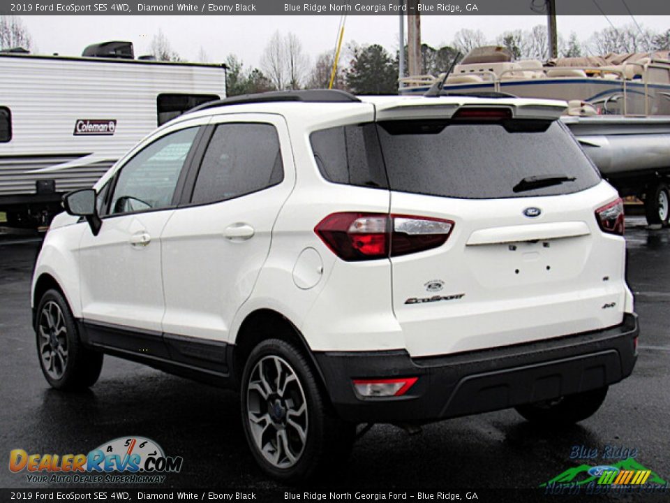 2019 Ford EcoSport SES 4WD Diamond White / Ebony Black Photo #3