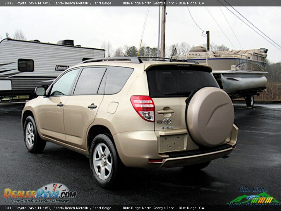 2012 Toyota RAV4 I4 4WD Sandy Beach Metallic / Sand Beige Photo #3