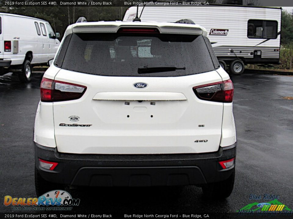 2019 Ford EcoSport SES 4WD Diamond White / Ebony Black Photo #4