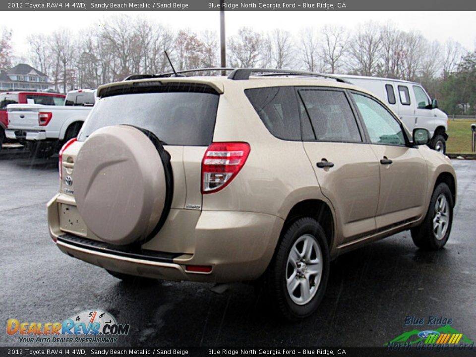 2012 Toyota RAV4 I4 4WD Sandy Beach Metallic / Sand Beige Photo #5