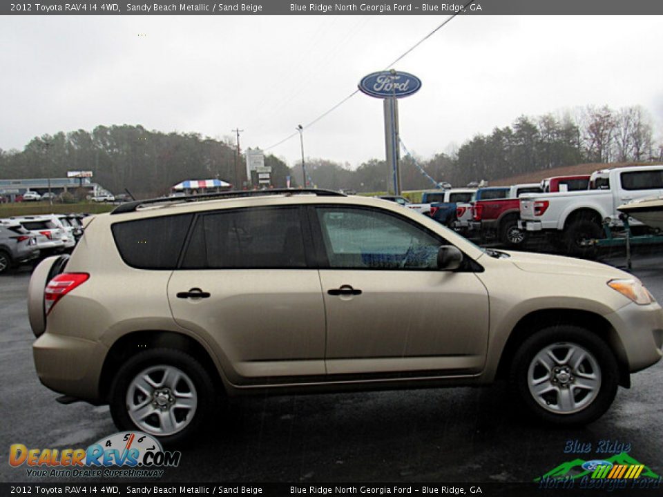 2012 Toyota RAV4 I4 4WD Sandy Beach Metallic / Sand Beige Photo #6