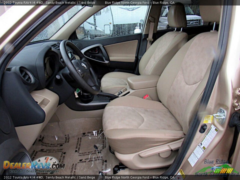 2012 Toyota RAV4 I4 4WD Sandy Beach Metallic / Sand Beige Photo #10