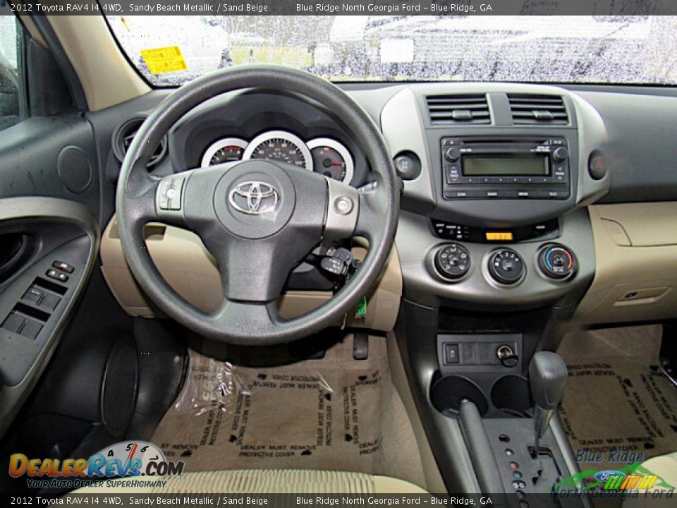 2012 Toyota RAV4 I4 4WD Sandy Beach Metallic / Sand Beige Photo #14