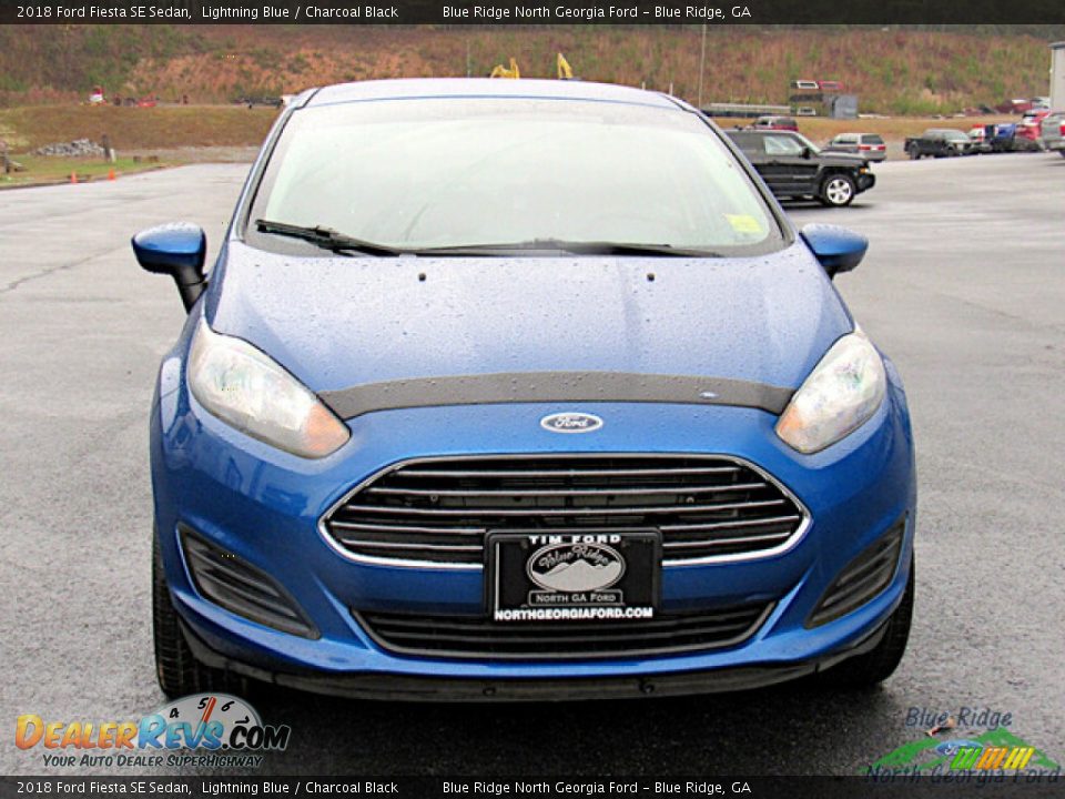 2018 Ford Fiesta SE Sedan Lightning Blue / Charcoal Black Photo #8