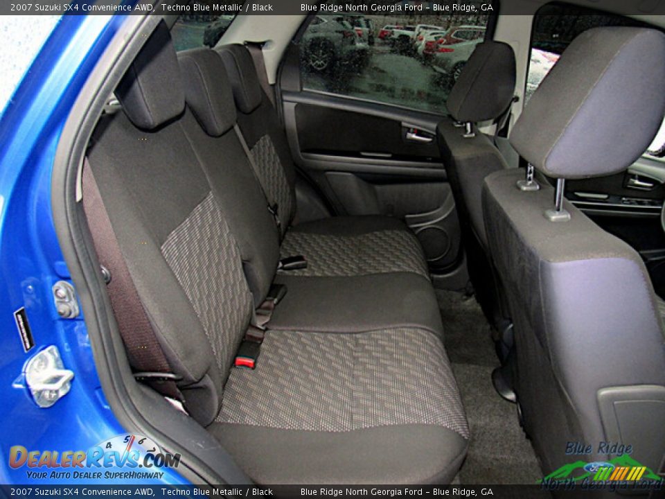 2007 Suzuki SX4 Convenience AWD Techno Blue Metallic / Black Photo #12