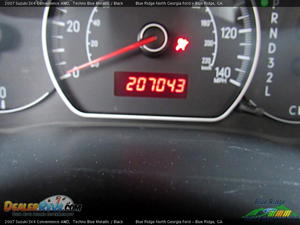 2007 Suzuki SX4 Convenience AWD Techno Blue Metallic / Black Photo #17