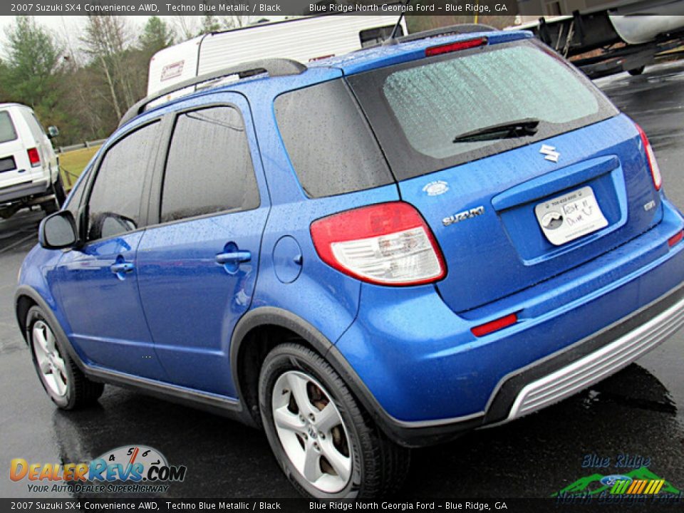 2007 Suzuki SX4 Convenience AWD Techno Blue Metallic / Black Photo #21