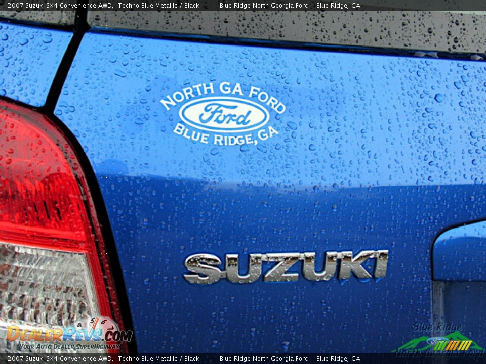 2007 Suzuki SX4 Convenience AWD Techno Blue Metallic / Black Photo #22