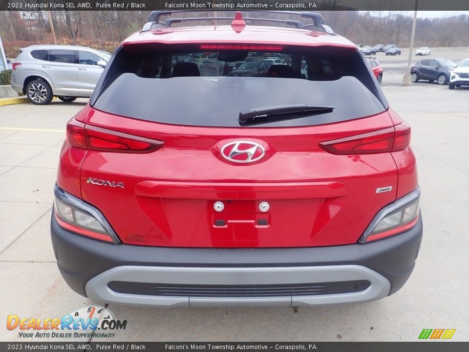 2023 Hyundai Kona SEL AWD Pulse Red / Black Photo #3