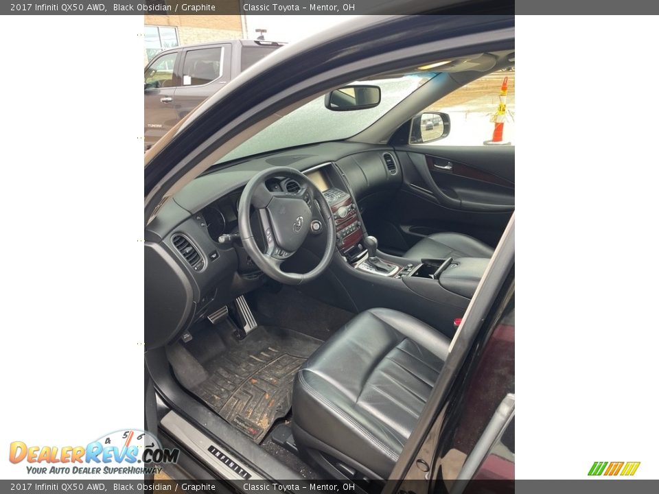 Graphite Interior - 2017 Infiniti QX50 AWD Photo #3