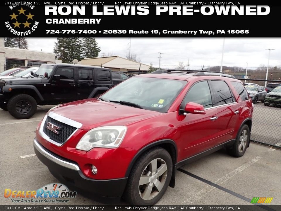 2012 GMC Acadia SLT AWD Crystal Red Tintcoat / Ebony Photo #1