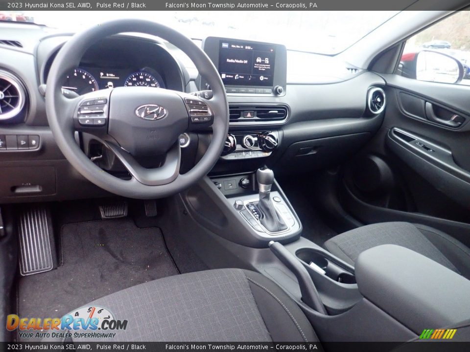 Black Interior - 2023 Hyundai Kona SEL AWD Photo #13