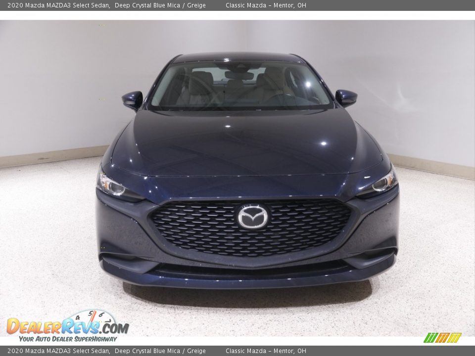 2020 Mazda MAZDA3 Select Sedan Deep Crystal Blue Mica / Greige Photo #2