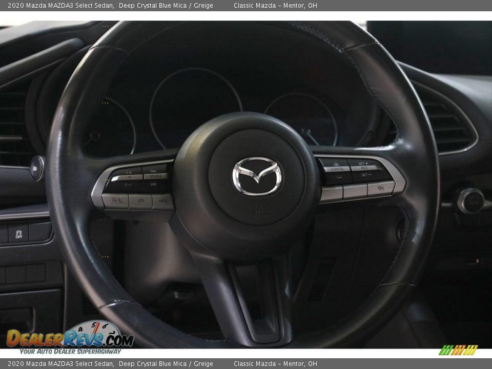 2020 Mazda MAZDA3 Select Sedan Deep Crystal Blue Mica / Greige Photo #7