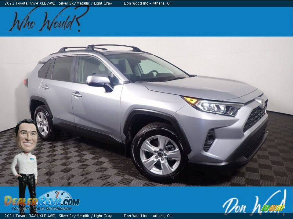 2021 Toyota RAV4 XLE AWD Silver Sky Metallic / Light Gray Photo #1
