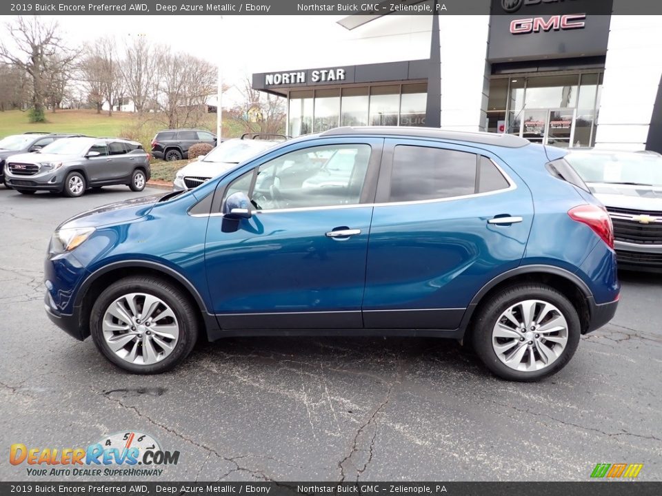 2019 Buick Encore Preferred AWD Deep Azure Metallic / Ebony Photo #2