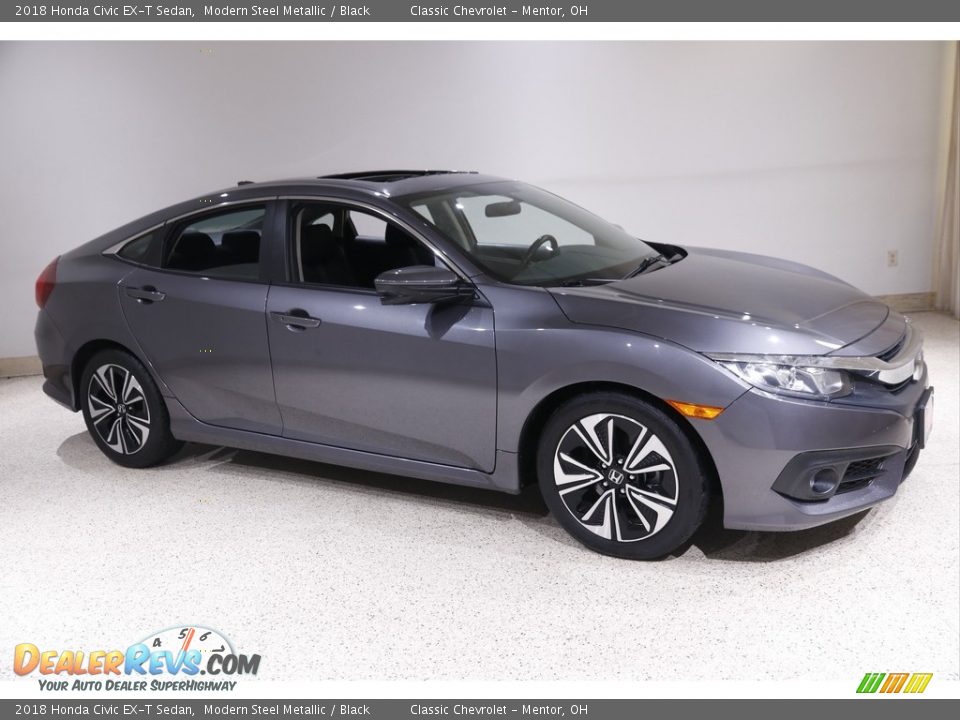 2018 Honda Civic EX-T Sedan Modern Steel Metallic / Black Photo #1