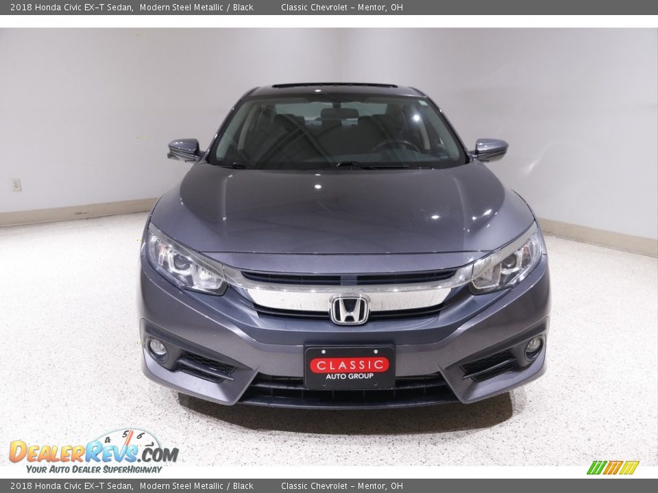 2018 Honda Civic EX-T Sedan Modern Steel Metallic / Black Photo #2