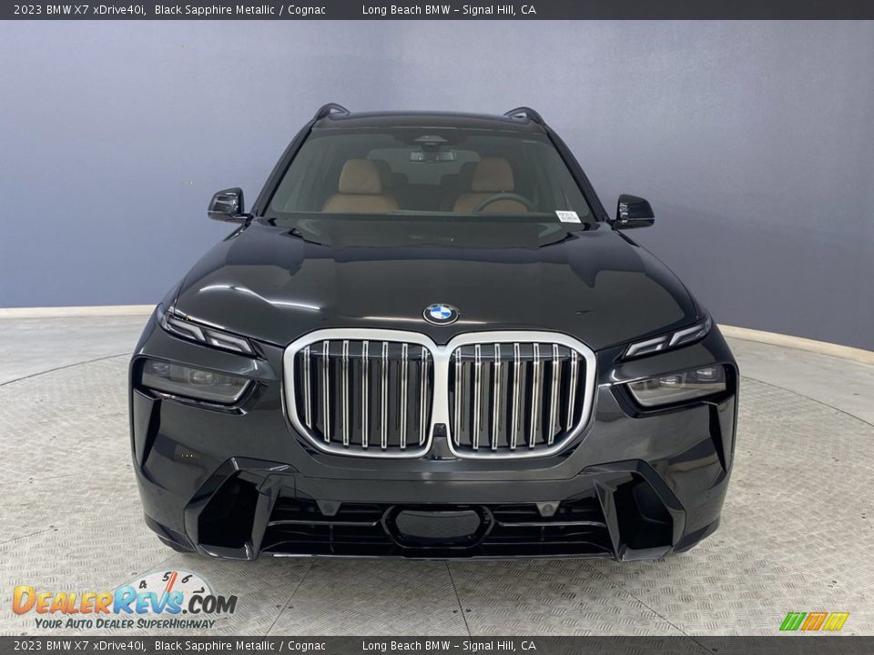 2023 BMW X7 xDrive40i Black Sapphire Metallic / Cognac Photo #2