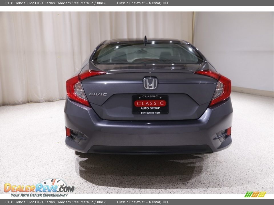 2018 Honda Civic EX-T Sedan Modern Steel Metallic / Black Photo #18