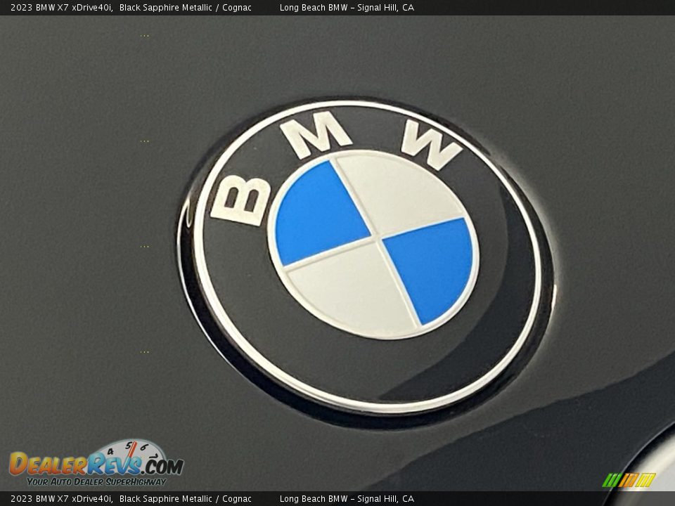 2023 BMW X7 xDrive40i Black Sapphire Metallic / Cognac Photo #5