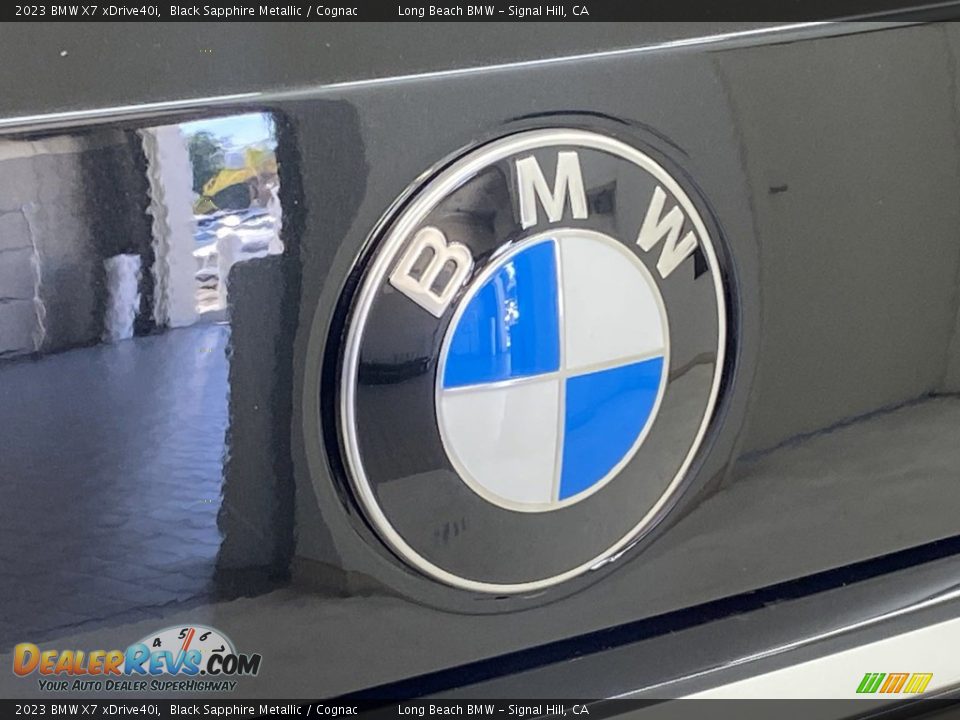 2023 BMW X7 xDrive40i Black Sapphire Metallic / Cognac Photo #7