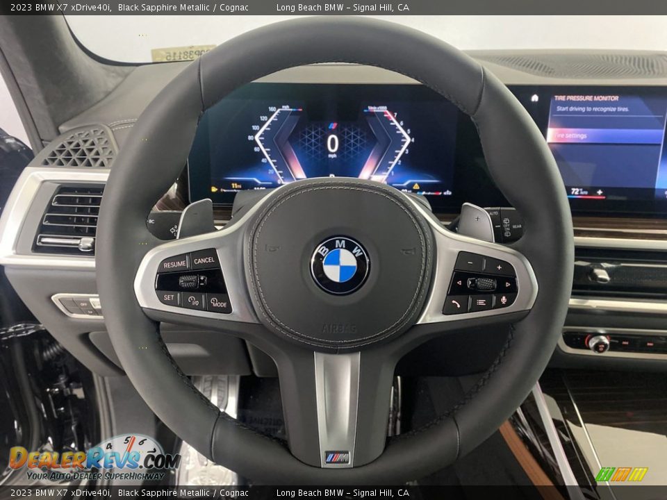 2023 BMW X7 xDrive40i Black Sapphire Metallic / Cognac Photo #14