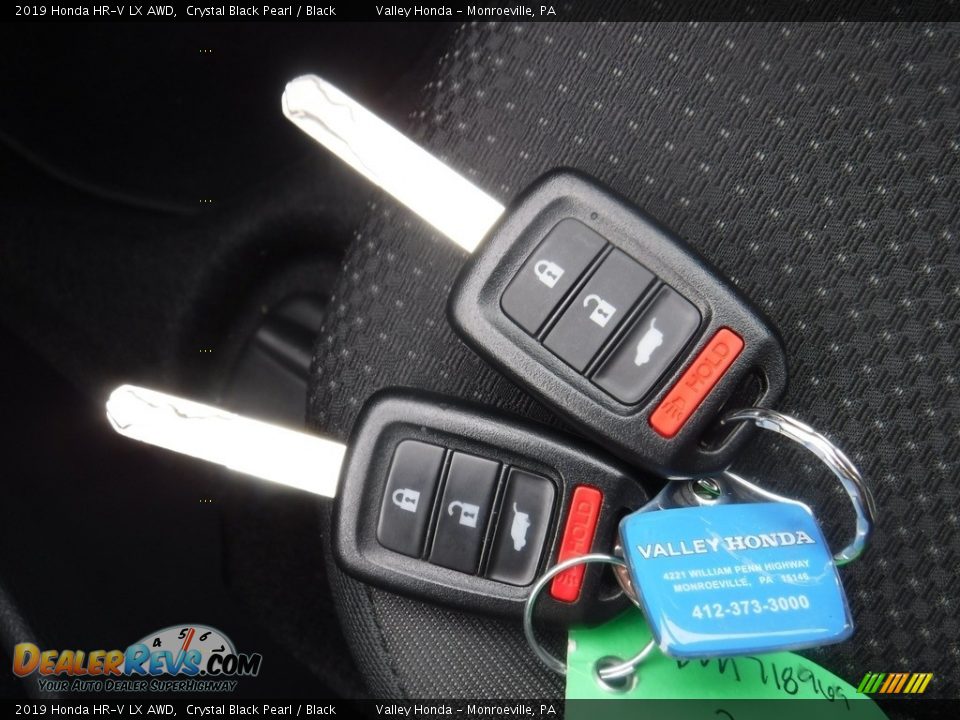 2019 Honda HR-V LX AWD Crystal Black Pearl / Black Photo #28