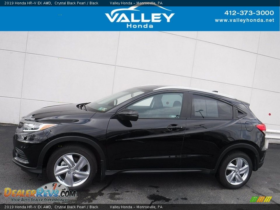 2019 Honda HR-V EX AWD Crystal Black Pearl / Black Photo #2