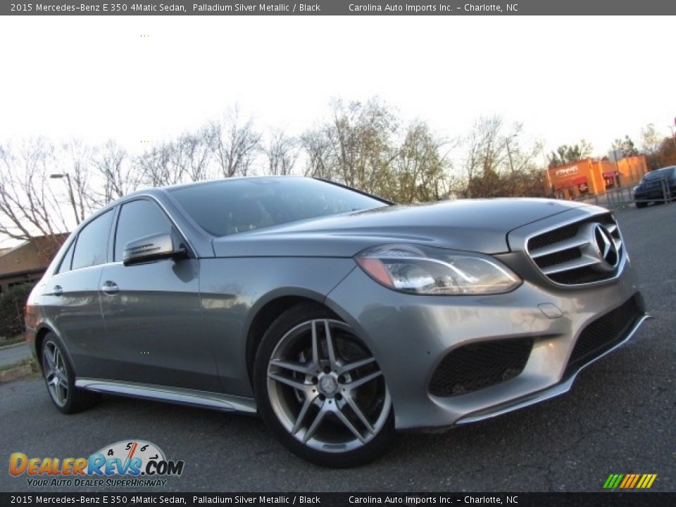 2015 Mercedes-Benz E 350 4Matic Sedan Palladium Silver Metallic / Black Photo #1