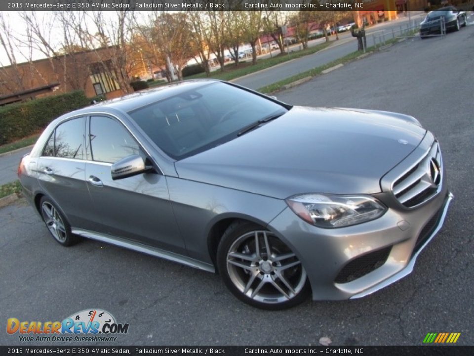 2015 Mercedes-Benz E 350 4Matic Sedan Palladium Silver Metallic / Black Photo #3