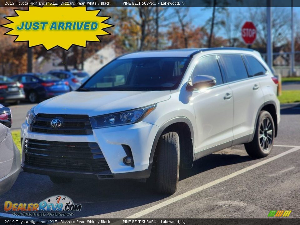 2019 Toyota Highlander XLE Blizzard Pearl White / Black Photo #1