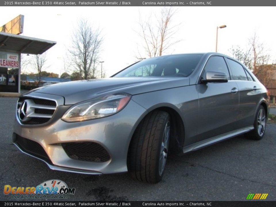 2015 Mercedes-Benz E 350 4Matic Sedan Palladium Silver Metallic / Black Photo #6