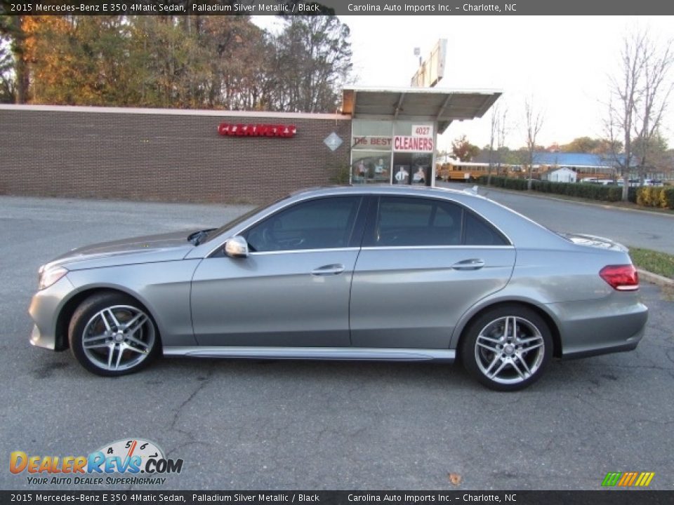 2015 Mercedes-Benz E 350 4Matic Sedan Palladium Silver Metallic / Black Photo #7