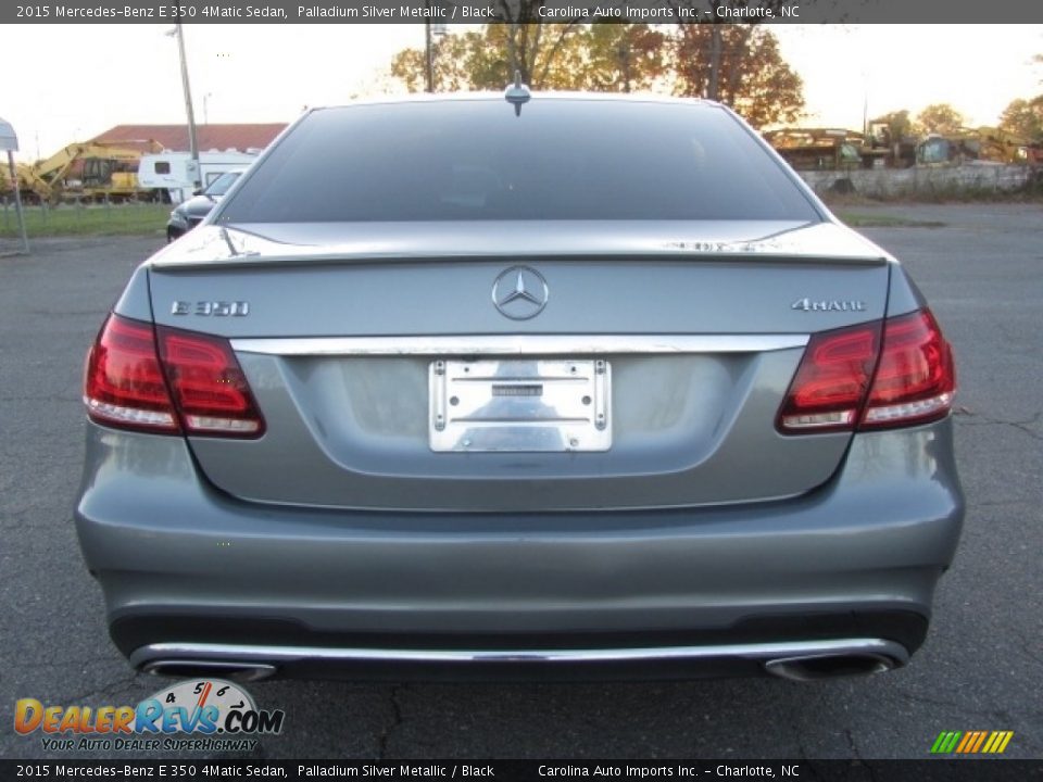 2015 Mercedes-Benz E 350 4Matic Sedan Palladium Silver Metallic / Black Photo #9