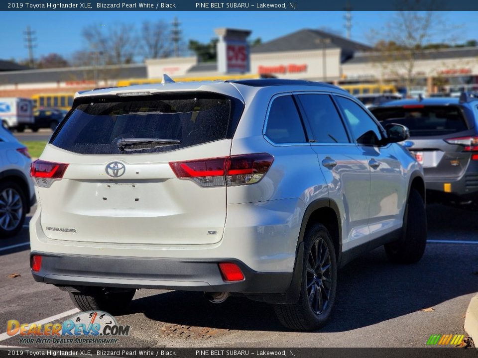 2019 Toyota Highlander XLE Blizzard Pearl White / Black Photo #6