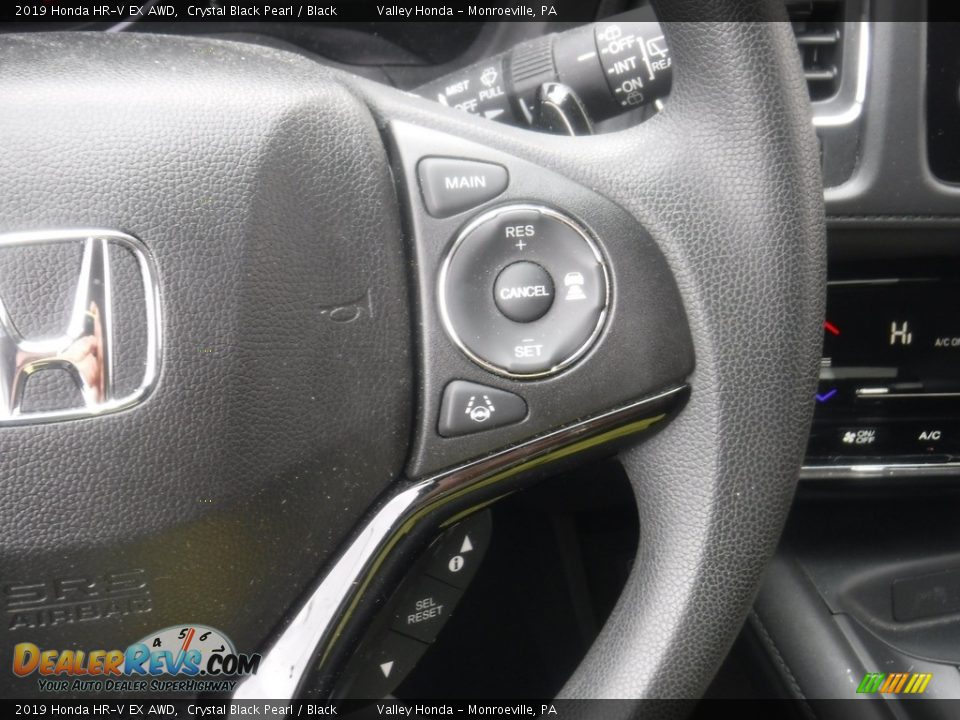 2019 Honda HR-V EX AWD Crystal Black Pearl / Black Photo #25