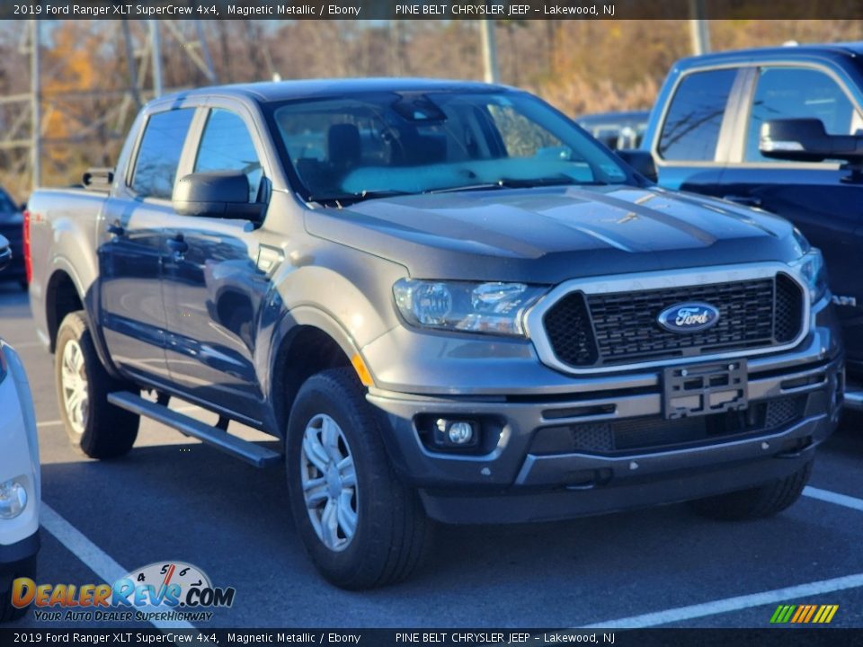 2019 Ford Ranger XLT SuperCrew 4x4 Magnetic Metallic / Ebony Photo #3