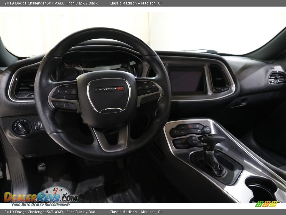 2019 Dodge Challenger SXT AWD Pitch Black / Black Photo #6