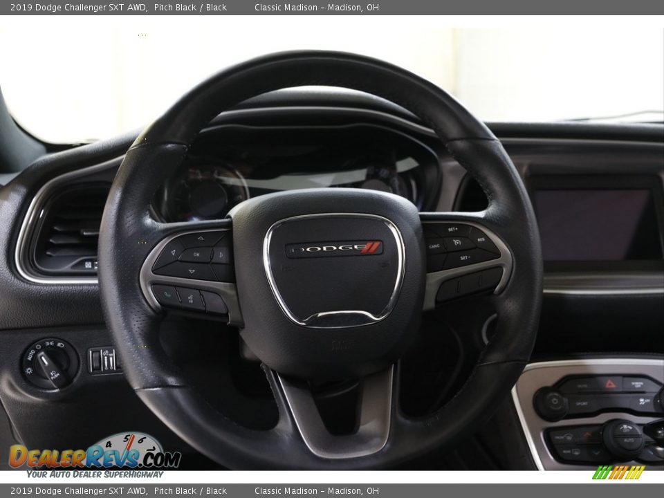 2019 Dodge Challenger SXT AWD Pitch Black / Black Photo #7