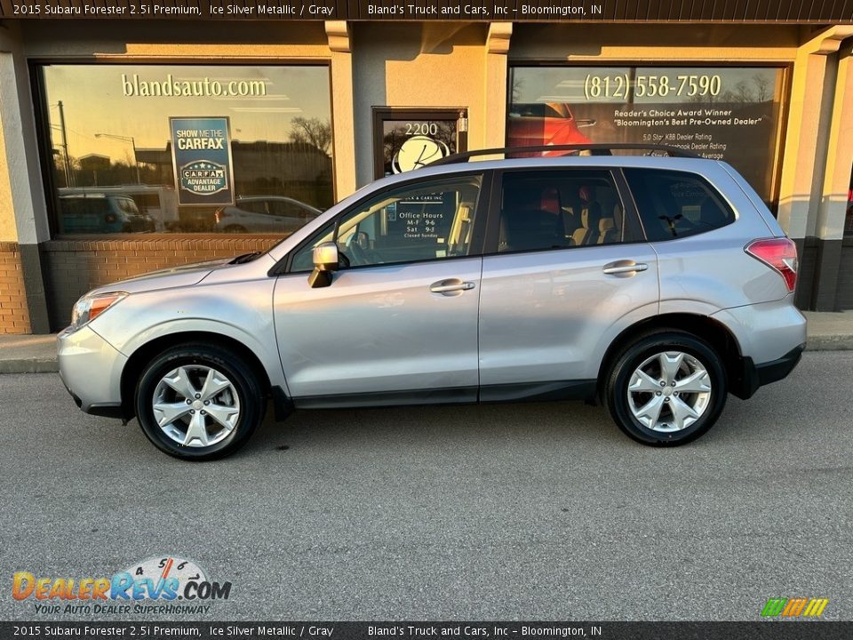 2015 Subaru Forester 2.5i Premium Ice Silver Metallic / Gray Photo #1