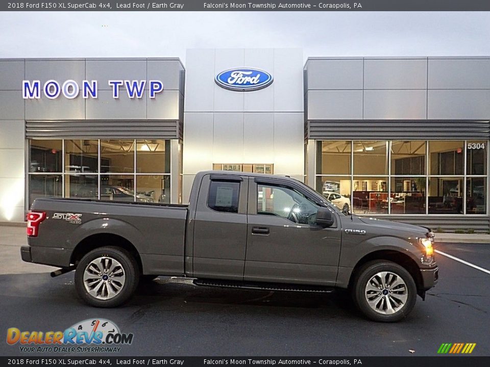 2018 Ford F150 XL SuperCab 4x4 Lead Foot / Earth Gray Photo #1