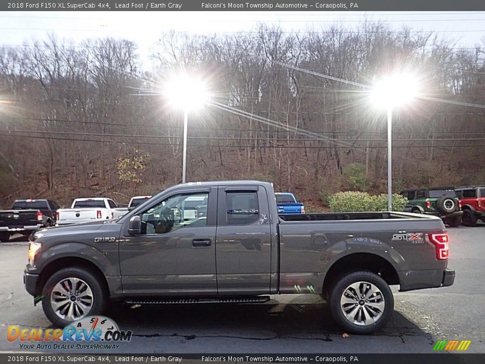 2018 Ford F150 XL SuperCab 4x4 Lead Foot / Earth Gray Photo #5
