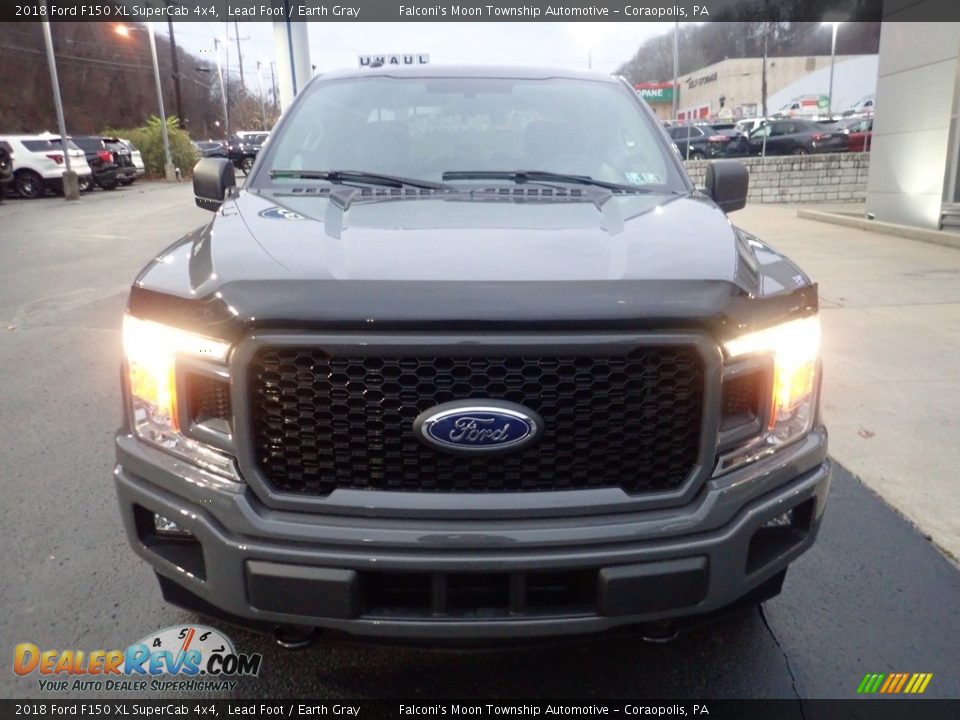 2018 Ford F150 XL SuperCab 4x4 Lead Foot / Earth Gray Photo #7