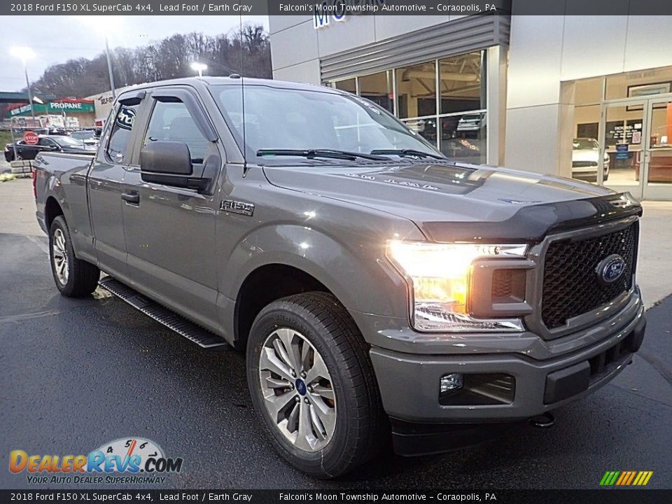2018 Ford F150 XL SuperCab 4x4 Lead Foot / Earth Gray Photo #8