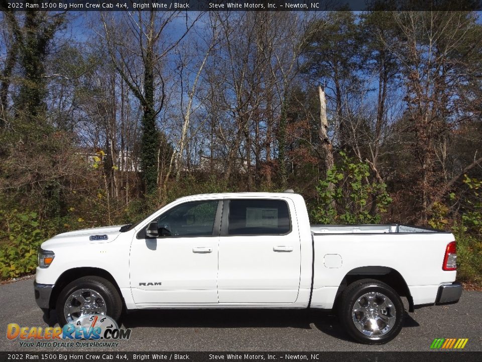 2022 Ram 1500 Big Horn Crew Cab 4x4 Bright White / Black Photo #1