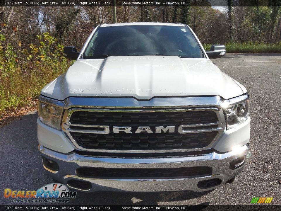 2022 Ram 1500 Big Horn Crew Cab 4x4 Bright White / Black Photo #3