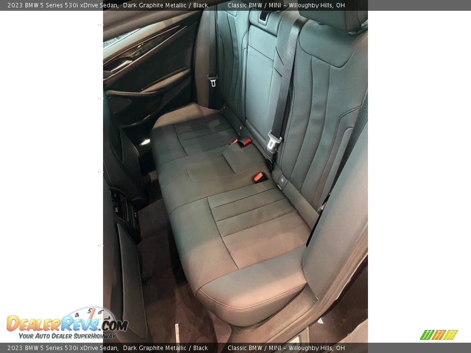 Rear Seat of 2023 BMW 5 Series 530i xDrive Sedan Photo #5